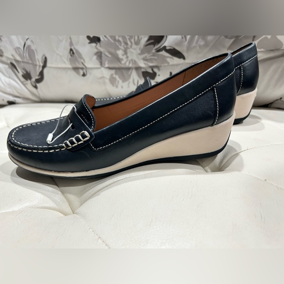 Geox wedge loafers NEW size 38 / 8 - Picture 7 of 9